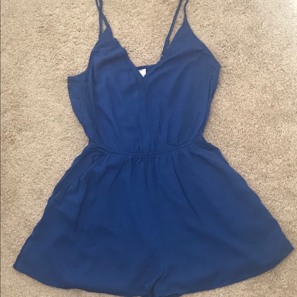 Royal blue romper